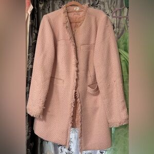 VENUS Blush Tweed Boucle Jacket